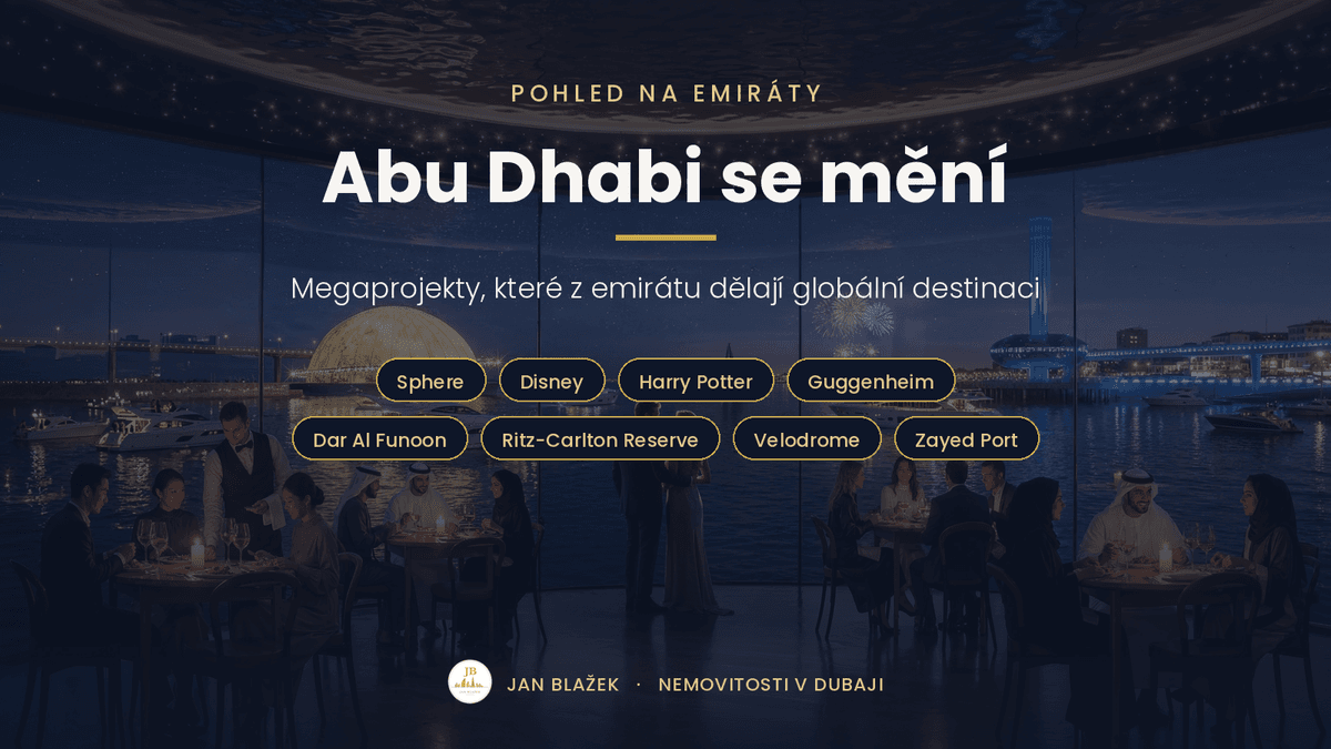 Abu Dhabi se mění v globální destinaci. Tohle jsou megaprojekty, které sem míří